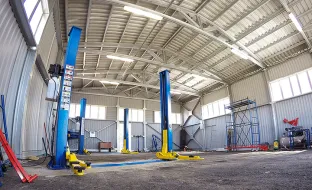 СТО 4 поста. Монтаж оборудования